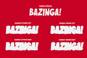 Buzinga! Comic Layered Font