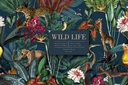 Wild Life (Patterns Wallpapers), a Pattern Graphic by Luiz da Rolt Grathwohl (Thumbnail 1 of 9)