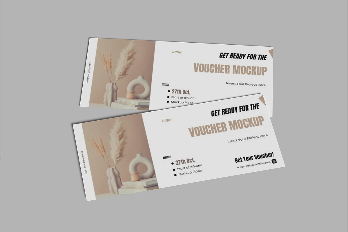 Gift Voucher Mockup, a Print Template by lamorastudio (Photo 5 of 11)