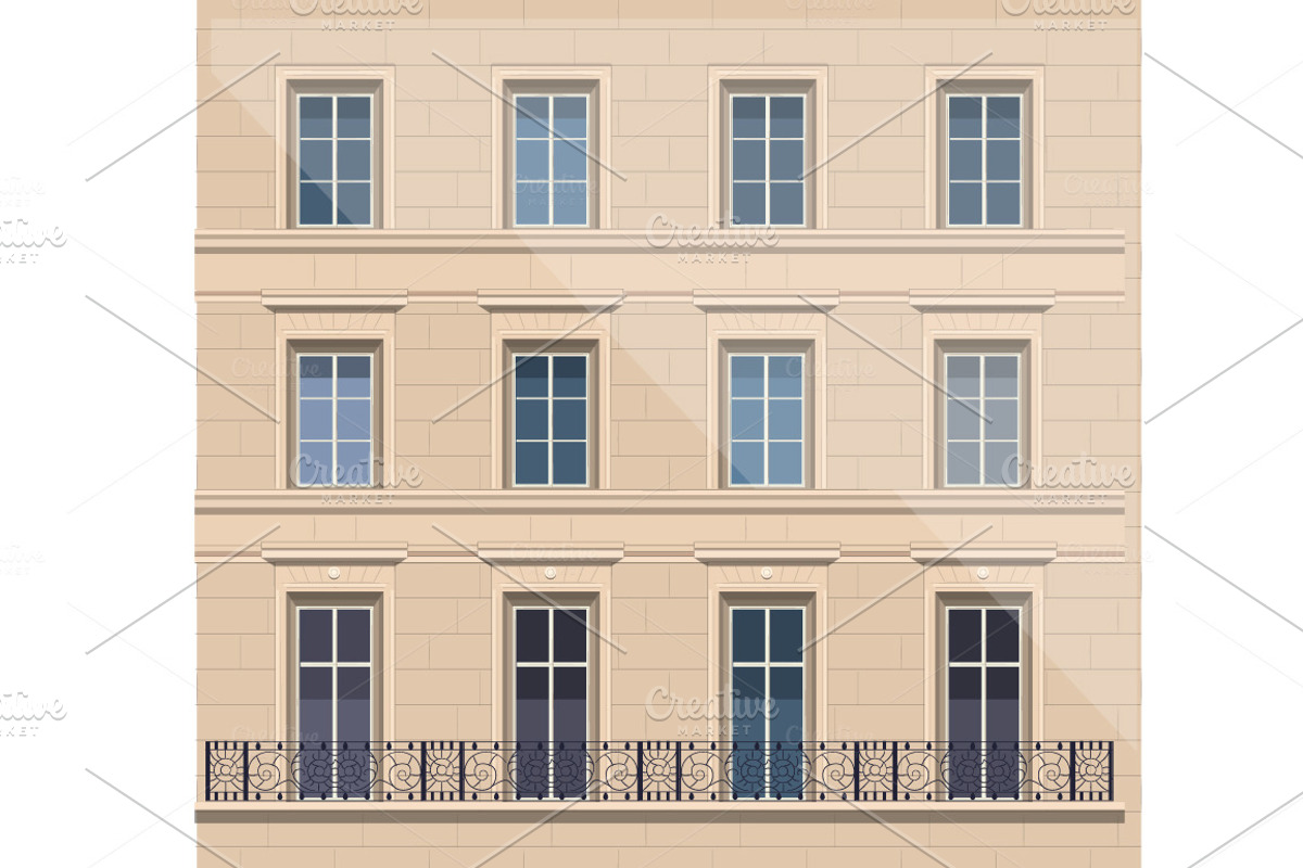 12 building facades. VECTOR, a Food Illustration by Natalka Dmitrova art (Photo 4 of 14)