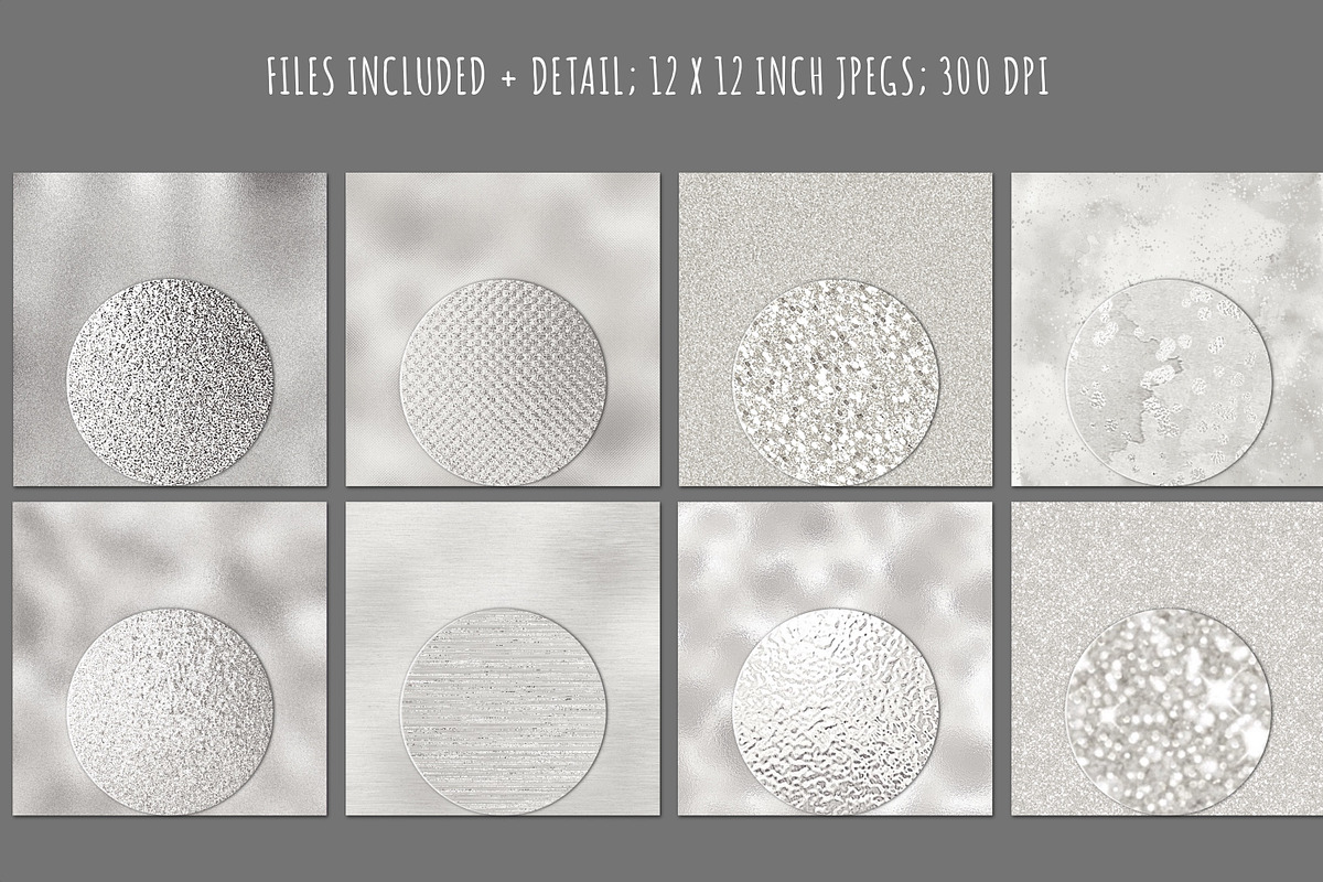 Silver foil and glitter, a Texture Graphic by Paper Farms (Photo 2 of 3)