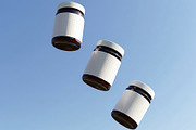 Floating Supplement Jar Mockup, a Packaging Mockup by graphypix (Thumbnail 3 of 4)