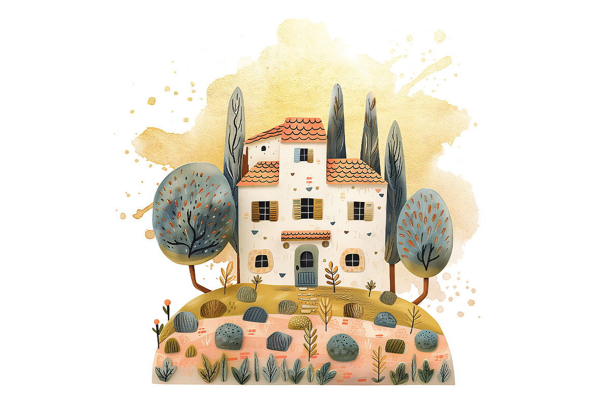 Life In Italy Clipart Set, a Decorative Illustration by The Dutch Lady Designs (Photo 2 of 7)