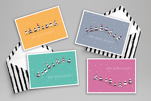 Fir Tree Winter Cards