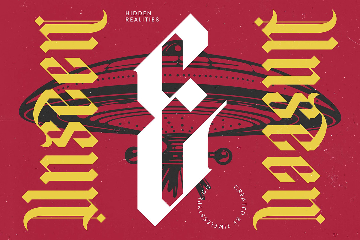 Boombie Stylish Blackletter Font, a Blackletter Font by timelesstype.co (Photo 4 of 20)