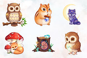 Magical Woodland Animals Creatures, an Illustration by RobertsArt (Thumbnail 5 of 7)