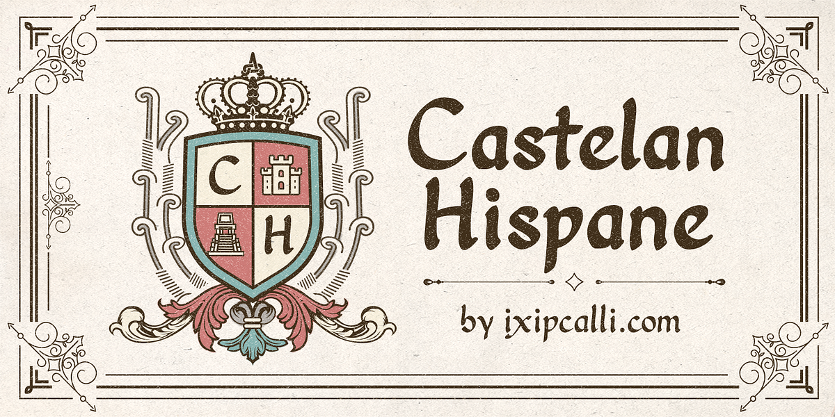 Castelan Hispane, a Script Font by Ixipcalli (Photo 1 of 6)
