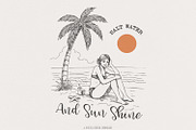 Salt Water And Sun Shine Png, an Illustration by SharpMarketplace (Thumbnail 1 of 9)