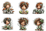 Birthday fairy clipart, an Illustration by CreationArt (Thumbnail 3 of 5)