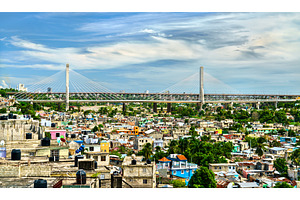 Francisco del Rosario Sanchez bridge, an Architecture Photo by Leonid Andronov