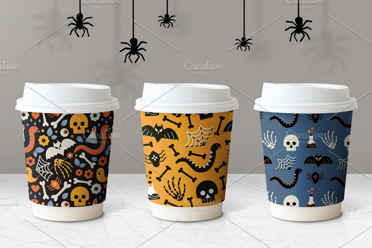 8 Halloween patterns, a Pattern Graphic by tetiana.svirska (Photo 4 of 4)