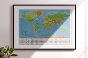 World Map Poster Bundle with Flags, an Education Illustration by AdrianDragne (Thumbnail 10 of 11)
