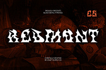 CS Redmont – Black Metal Font