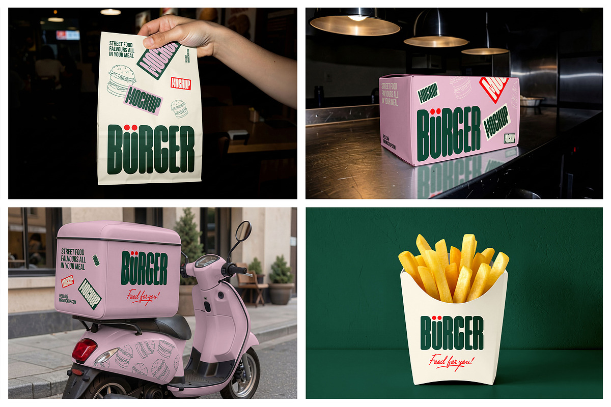Burger Mockups - Bar Scenes, a Packaging Mockup by Mr.Mockup™ (Photo 7 of 13)