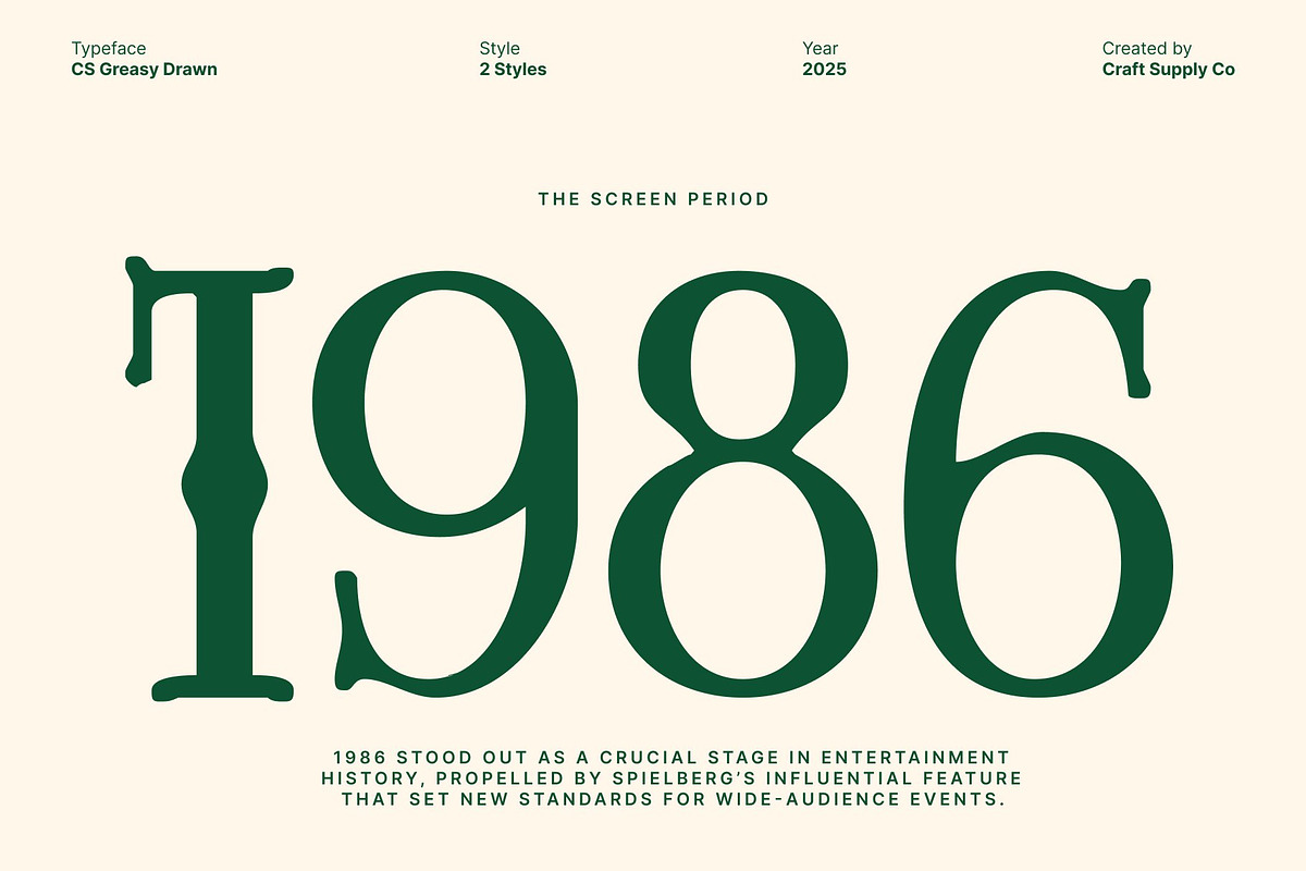 CS Greasy Drawn, a Serif Font by Craft Supply Co. (Photo 4 of 8)