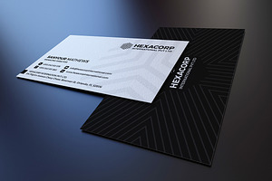 Black &White Corporate Business Card