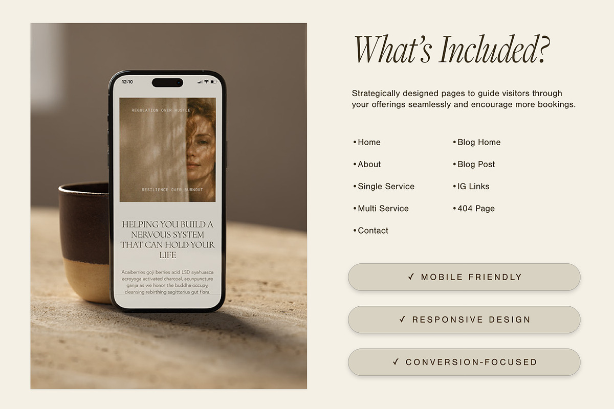 Therapist Website Template, a Squarespace Template by Glo Design Studio (Photo 4 of 11)