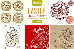 Easter Eggs & Stamps