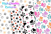 Dog paw seamless pattern, a Pattern Graphic by Digital Studio (Thumbnail 3 of 6)