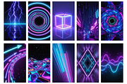 Neon & Cyber Backgrounds, a Scene 3D Model by MarisoArt (Thumbnail 4 of 4)