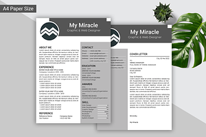 Clean One-Page CV / Resume Template