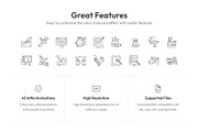 Animated Crafts Icons, an Outline Icon by Prosymbols (Thumbnail 2 of 4)