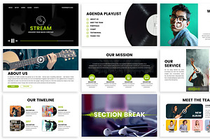 Stream - Music Powerpoint Template