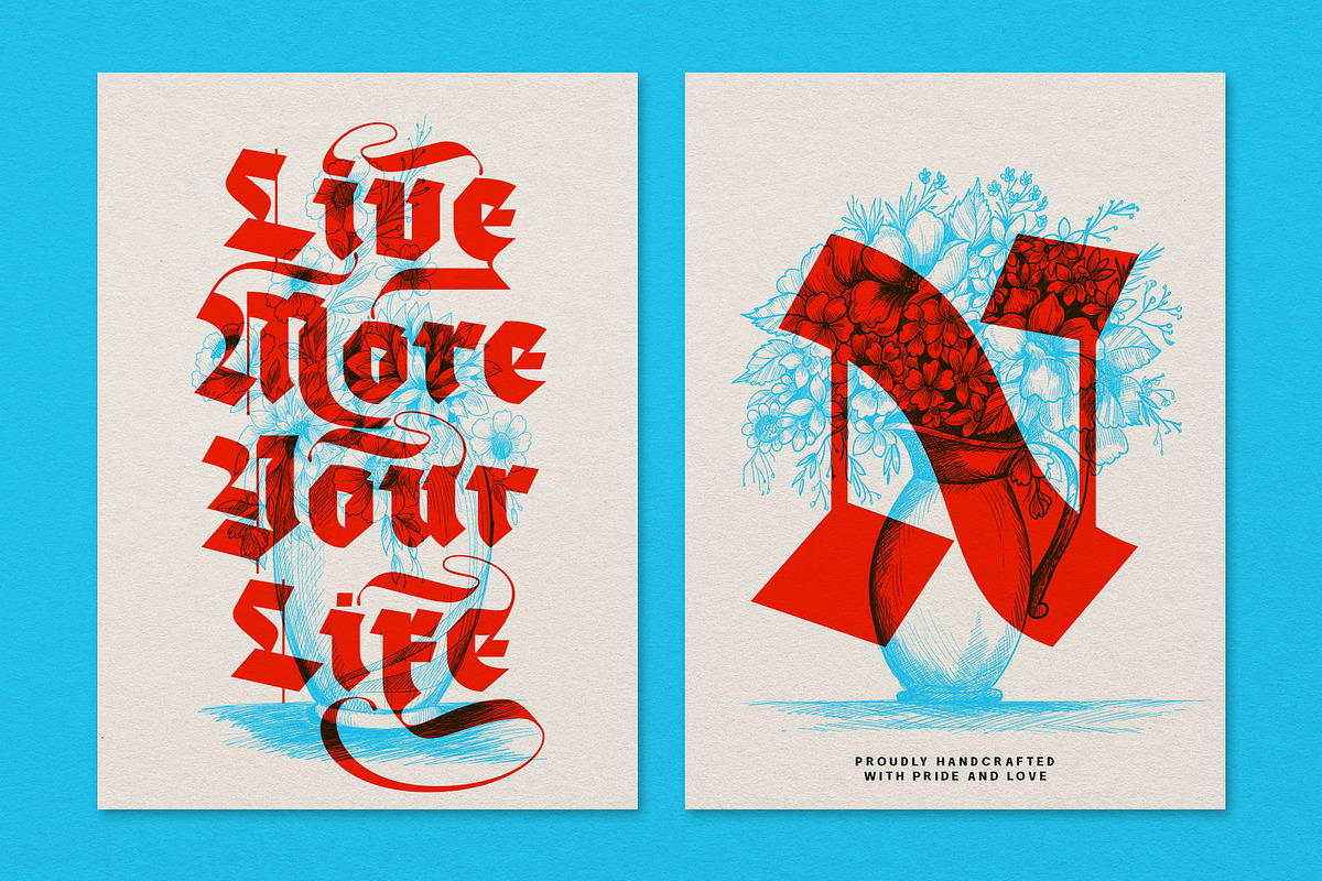 Blackther Typeface, a Blackletter Font by alit design (Photo 6 of 20)