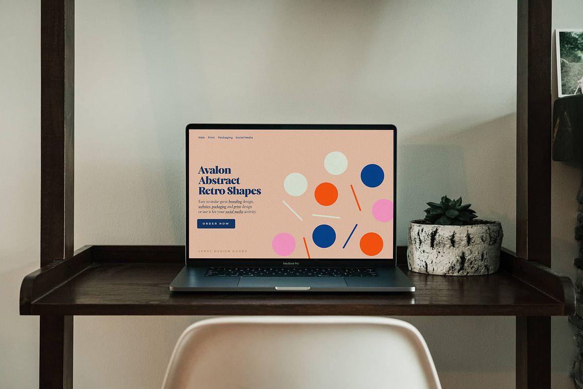 AVALON Retro Abstract Shapes ver 2.0, a Decorative Illustration by LEROY Design (Photo 8 of 10)