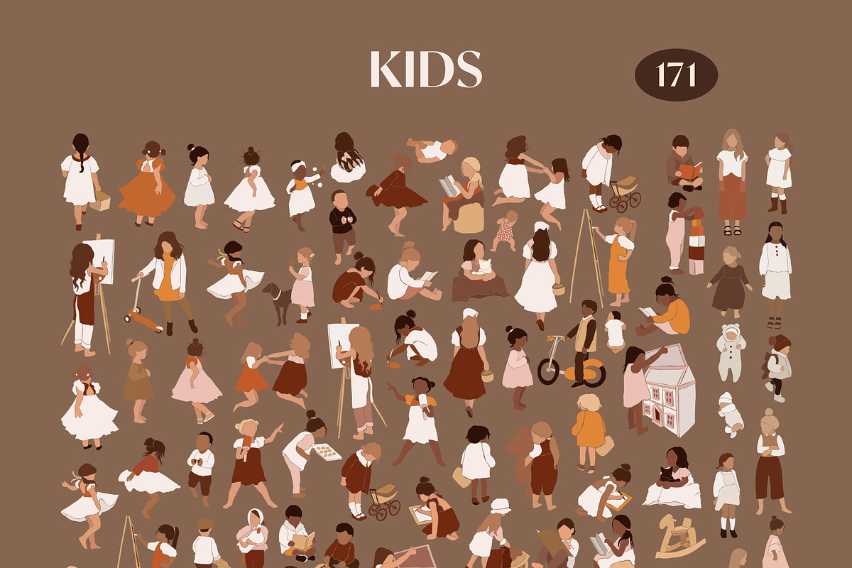 Abstract people bundle, a Person Illustration by Purple (Photo 3 of 7)