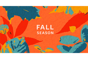 Autumn leaves background vector, an Object Illustration by Zaie