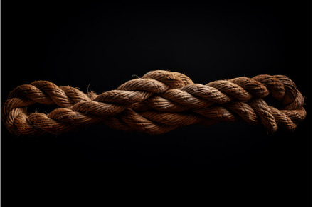 Durable rope line frame. Generate Ai, a Nature Photo by Ylivdesign