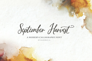 September Harvest Script Font