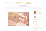 Blogger Template - Princess Diaries, a Templates & Theme by Theme Fashion (Thumbnail 1 of 2)