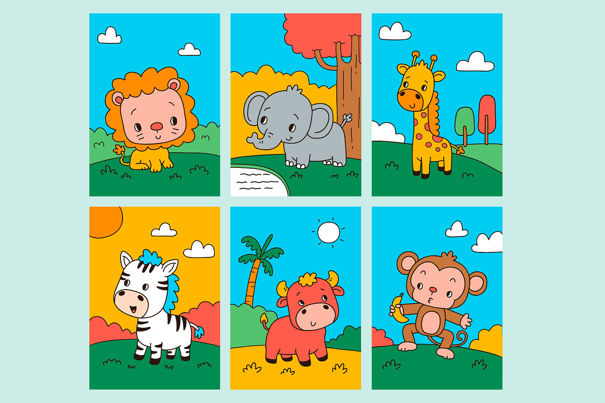 Safari Animal Coloring page For Kid, an Animal Illustration by Design House (Photo 2 of 3)