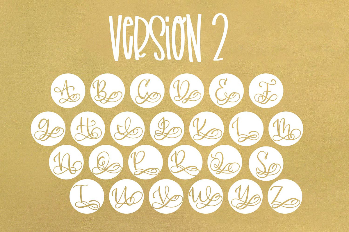 Monogram Bundle - 5 Styles in 1!, a Font by CraftyLittleNodes (Photo 9 of 9)
