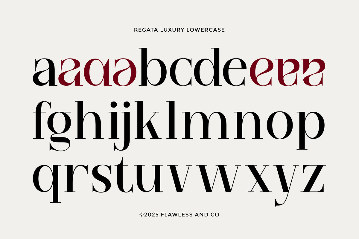 Regata - Elegant Serif Display Font, a Serif Font by Flawless And Co (Photo 9 of 10)