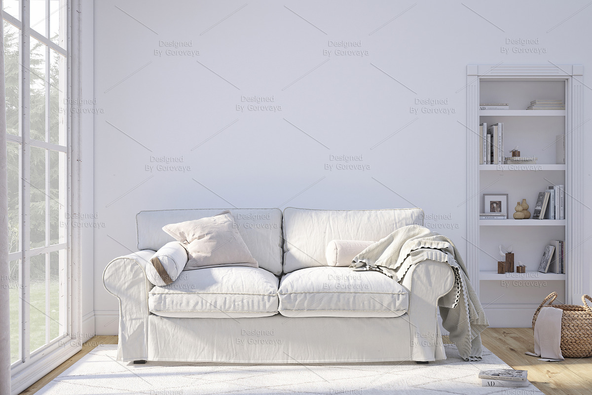Interior Mockup, Living Room Mockup, a Household Mockup by Designed By Gorovaya (Photo 7 of 9)
