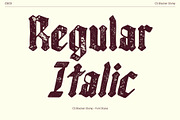 CS Blacken Stamp, a Blackletter Font by Craft Supply Co. (Thumbnail 3 of 8)