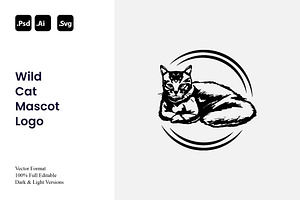 Wild Cat Mascot Logo, a Branding & Logo Template by Luxury Logos