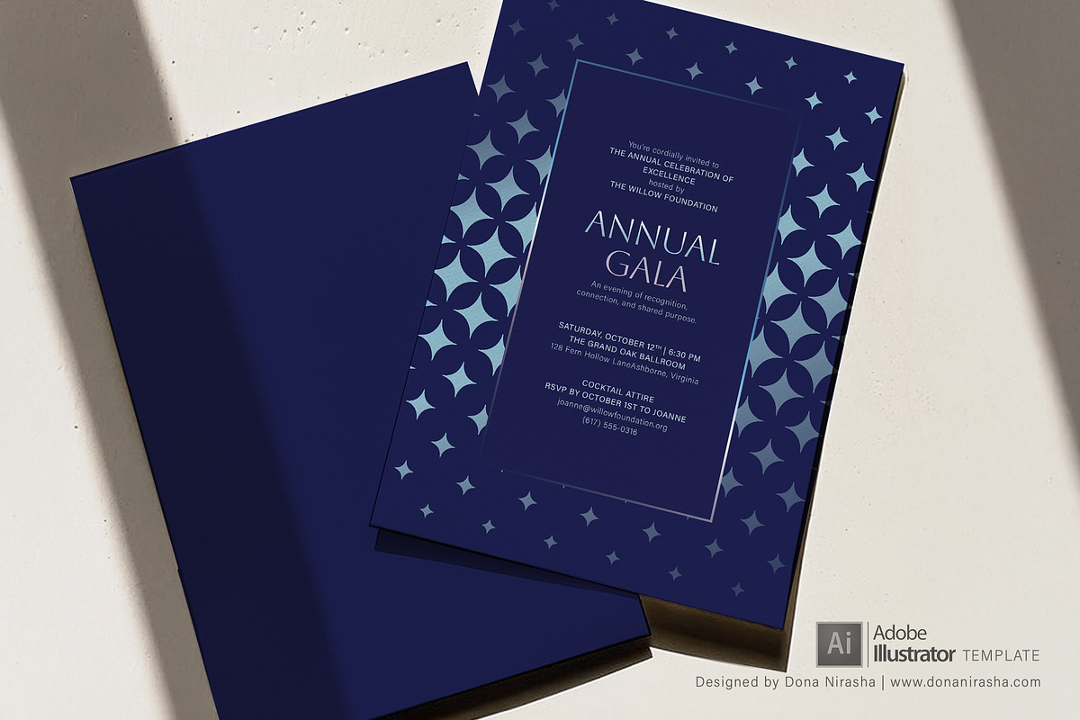 Gala Invite Adobe Temp - 35, a Design Template by BloomToLife By Dona (Photo 5 of 6)