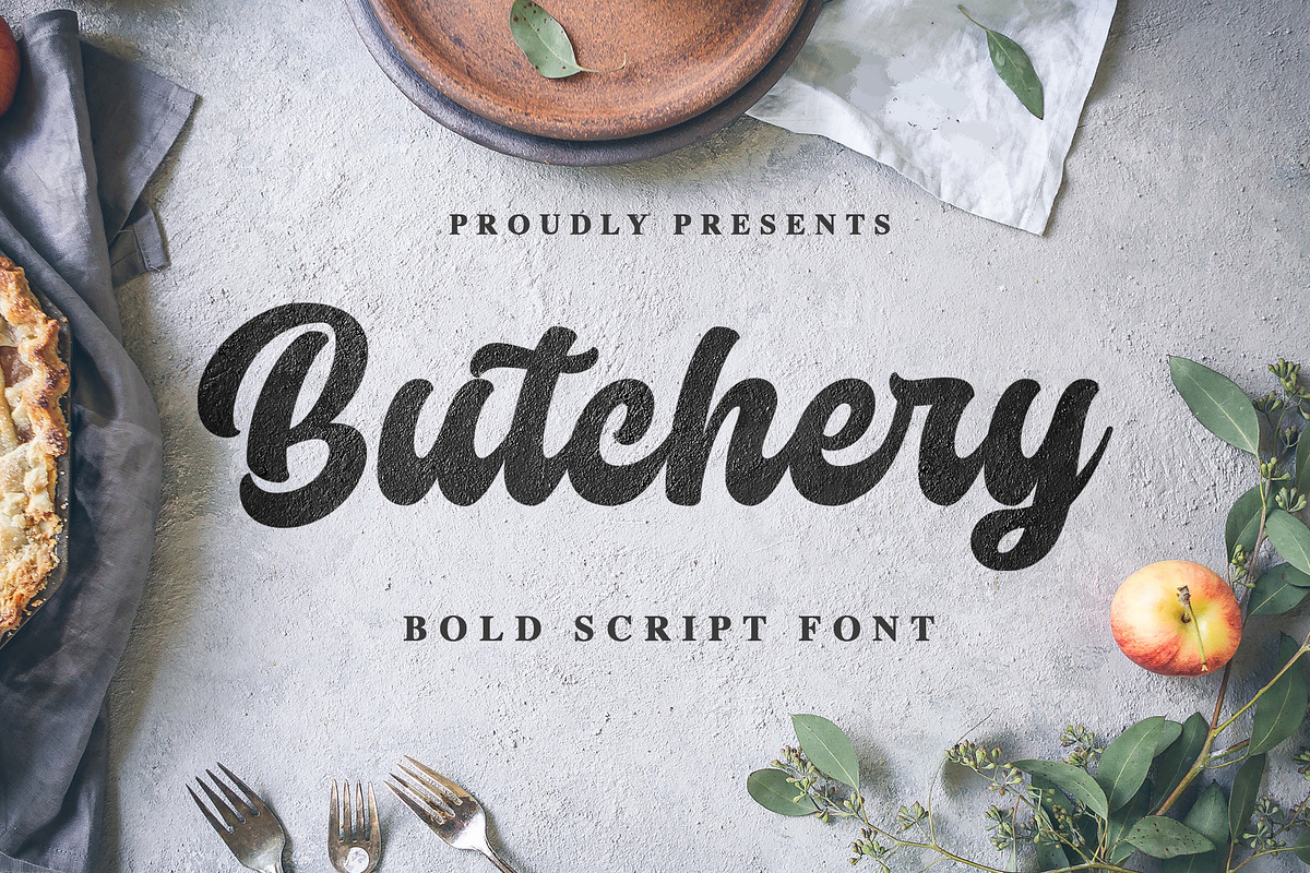 Butchery Bolds Script Font