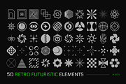 50 Retro Futuristic Geometric Object, an Object Graphic by Sundaylab (Thumbnail 1 of 3)