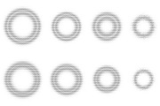 Geometric Halftone Frames Vol. 2, an Object Graphic by sivVector (Thumbnail 2 of 4)