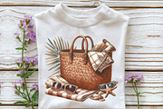 Sepia Tropical Beach Sublimation, an Illustration by CraftArtStudio (Thumbnail 3 of 6)
