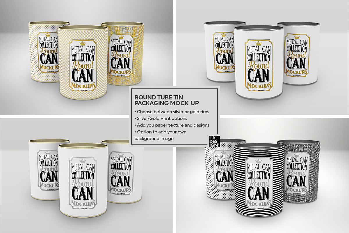 Vol1. Metal Can Mockup Collection, a Cups & Container Mockup by INCDesign (Photo 13 of 27)
