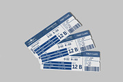 Boarding Pass Mockup, a Product Mockup by lamorastudio (Thumbnail 8 of 13)
