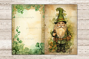 St. Patricks Day Gnomes Junk Journal, a Seasonal Illustration by GlamArtZhanna (Thumbnail 9 of 10)