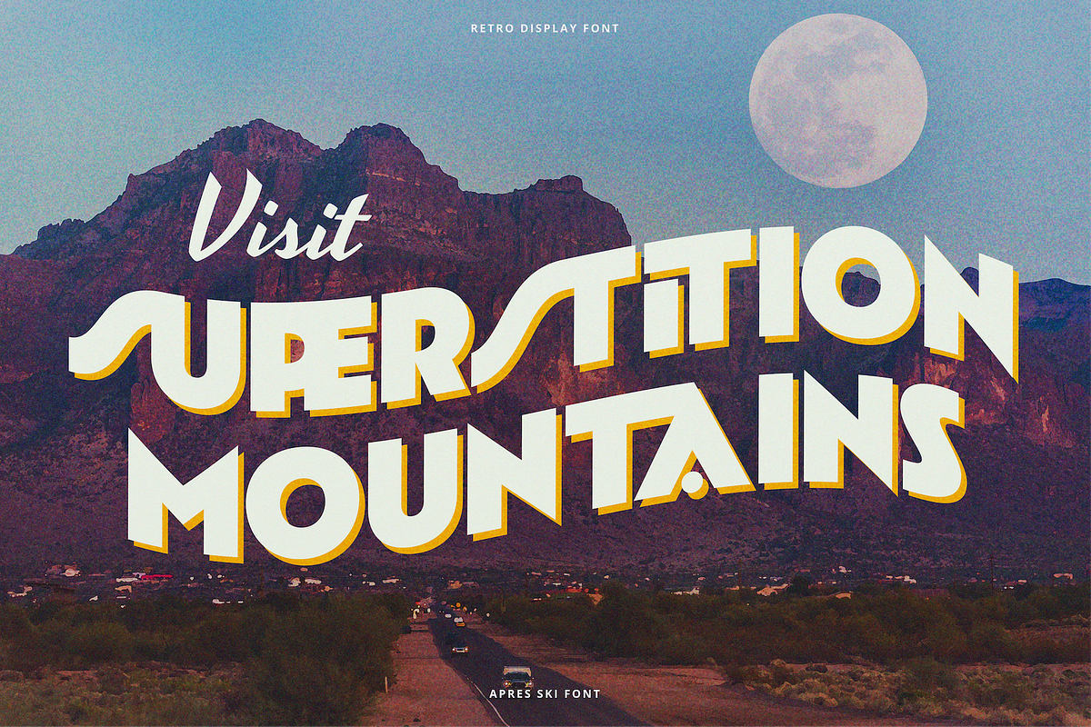 Apres Ski - Bold Retro Display Font, a Sans Serif Font by Surplus Type Co (Photo 10 of 10)