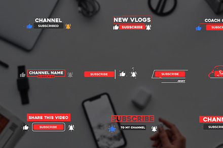Youtube Subscribe Buttons | FCPX, a Templates & Theme by FlashFXbox